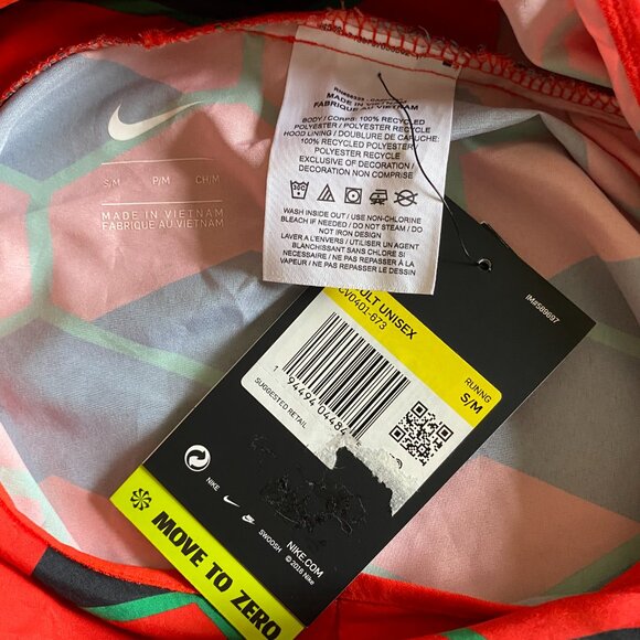 Nike Kenya Rain Running Poncho Packable Unisex Sz S/M - Picture 5 of 6